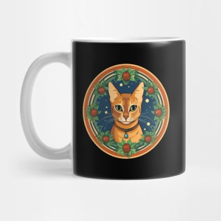 Abyssinian Cat Xmas Ornament, Love Cats Mug